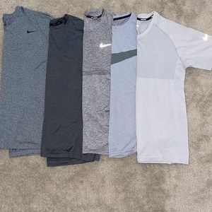 Men’s bundle of 6 Nike dry fit shirts. Size large
